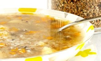 ⏰ як варити суп з крупою гречкою