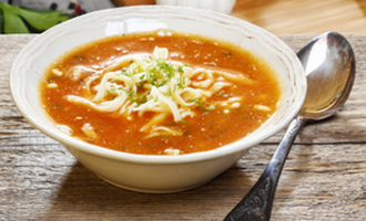 ⏰ Рецепт грецького супу буру-буру з томатами і макаронами.